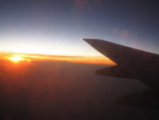 Plane Sunset, Inlandsflüge Indien