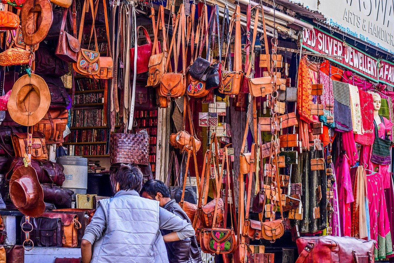 Shopping in India on a budget, Backpacking routes in India