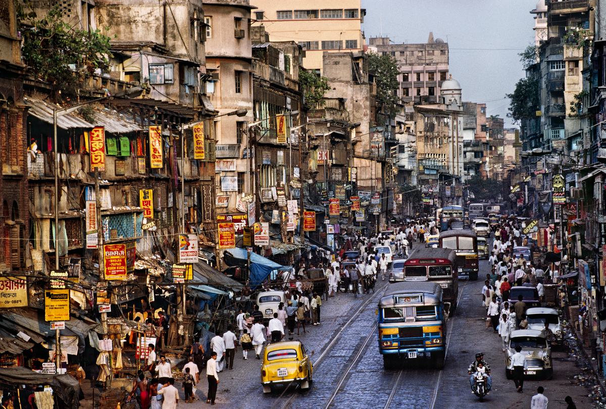 Street scene, Calcutta, India, 1996