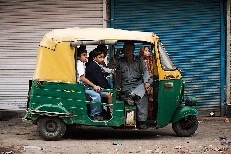 Unlimited Seating! An Autorickshaw in India http://www.dailytravelphotos.com/