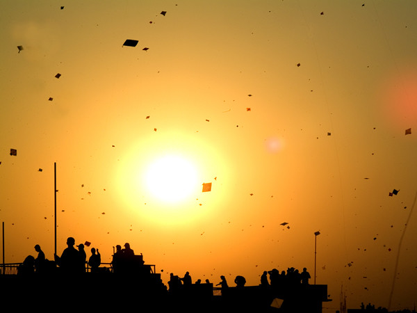 Kite flying festival in India