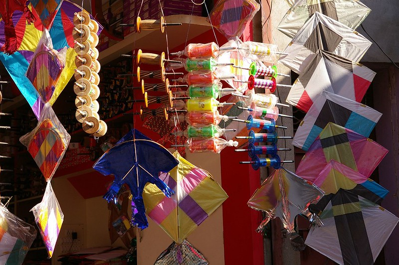 Kite flying festival in India