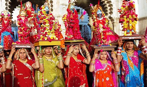 Gangaur festival in Rajasthan, religious places in India