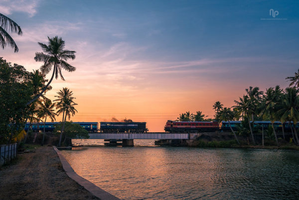 Kerala, Zug in indien