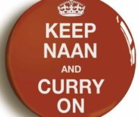 keep naan and curry on