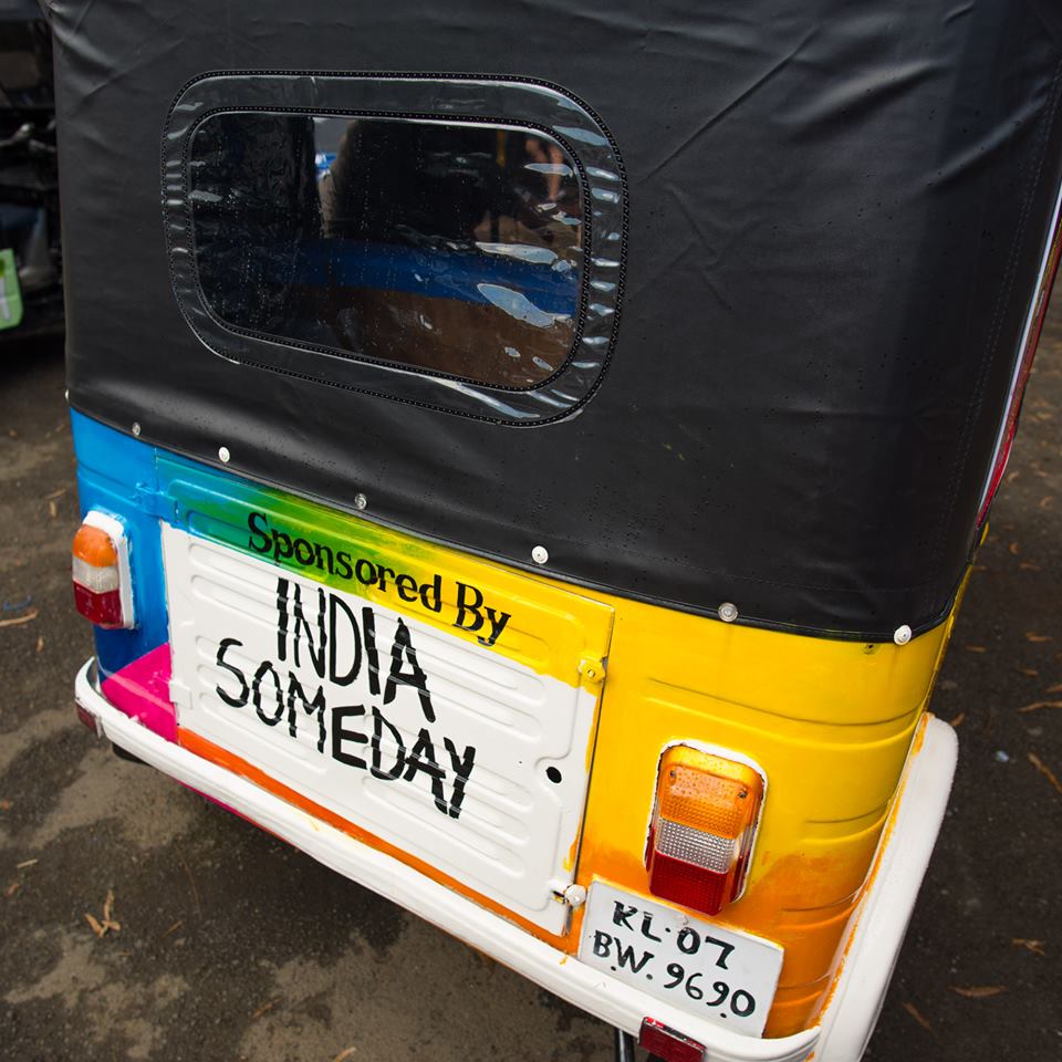 Rickshaw fahren in Indien