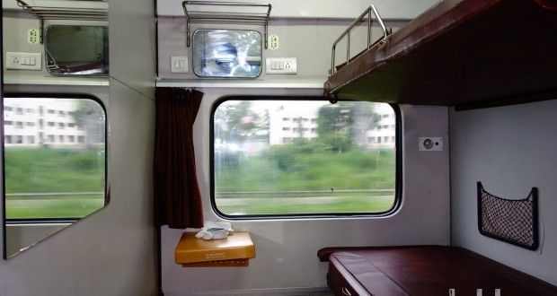 Zugfahren in Indien First AC