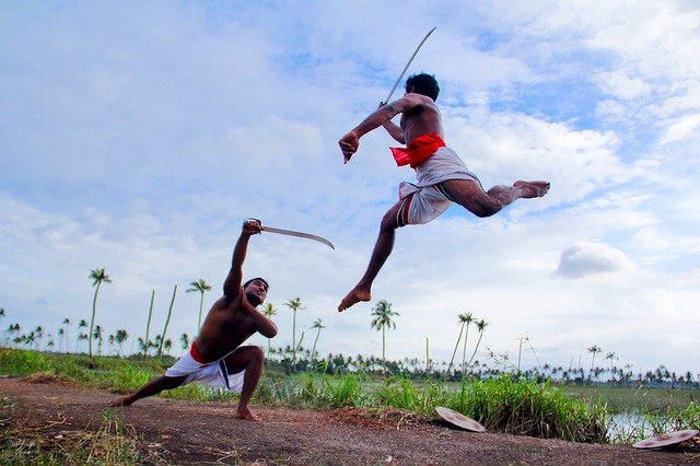 Kalaripayattu, a form of ancient martial art in India