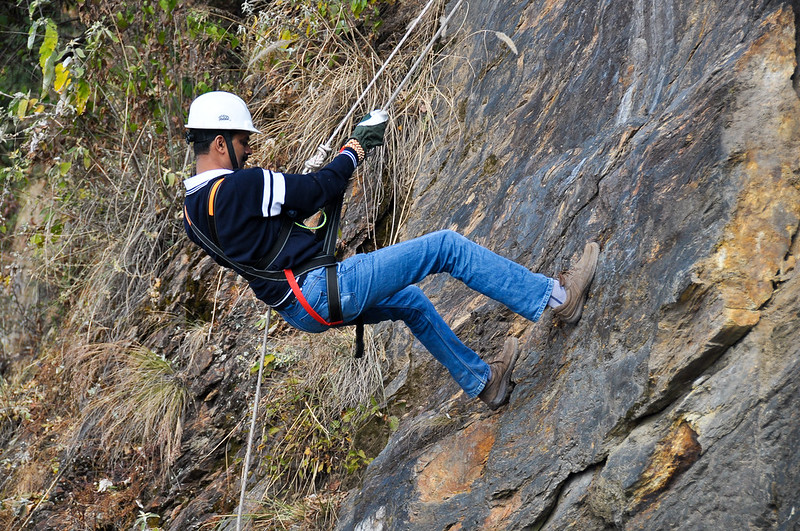 Rock climbing in India