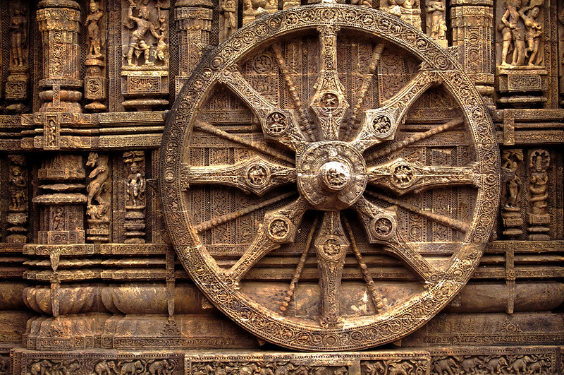 Konarak Sun Temple, Ancient carved Sundails