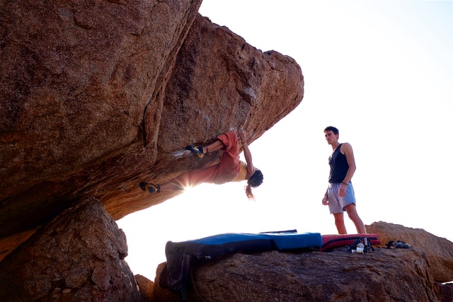 Rock climbing in Hampi, Mountain sports in south India