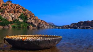 Coracle ride in hampi