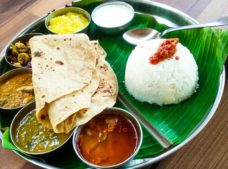 South Indian thali at Mango Tree