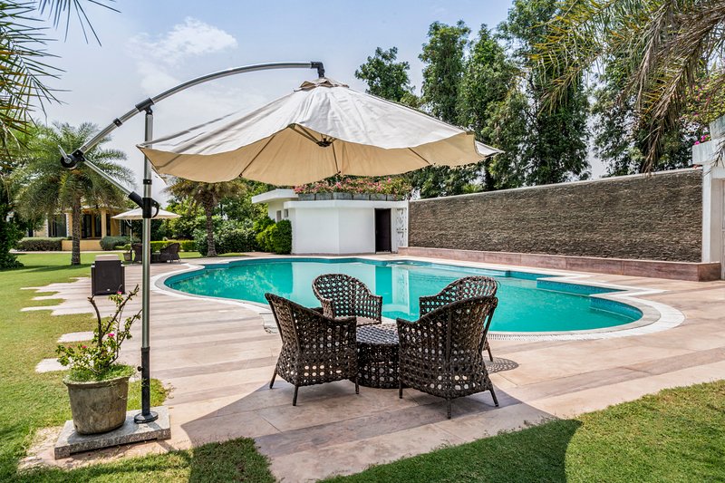 Pool beside the villa