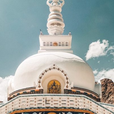 Travelling to Ladakh, Shanti stupa